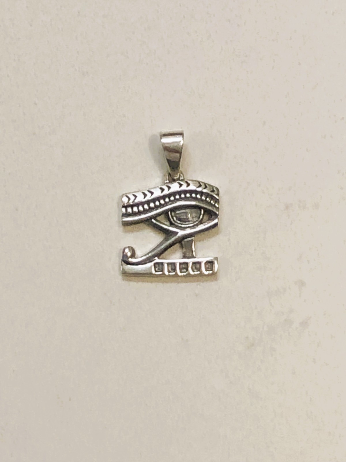 .925 Sterling Silver Eye of Ra Protection Pendant