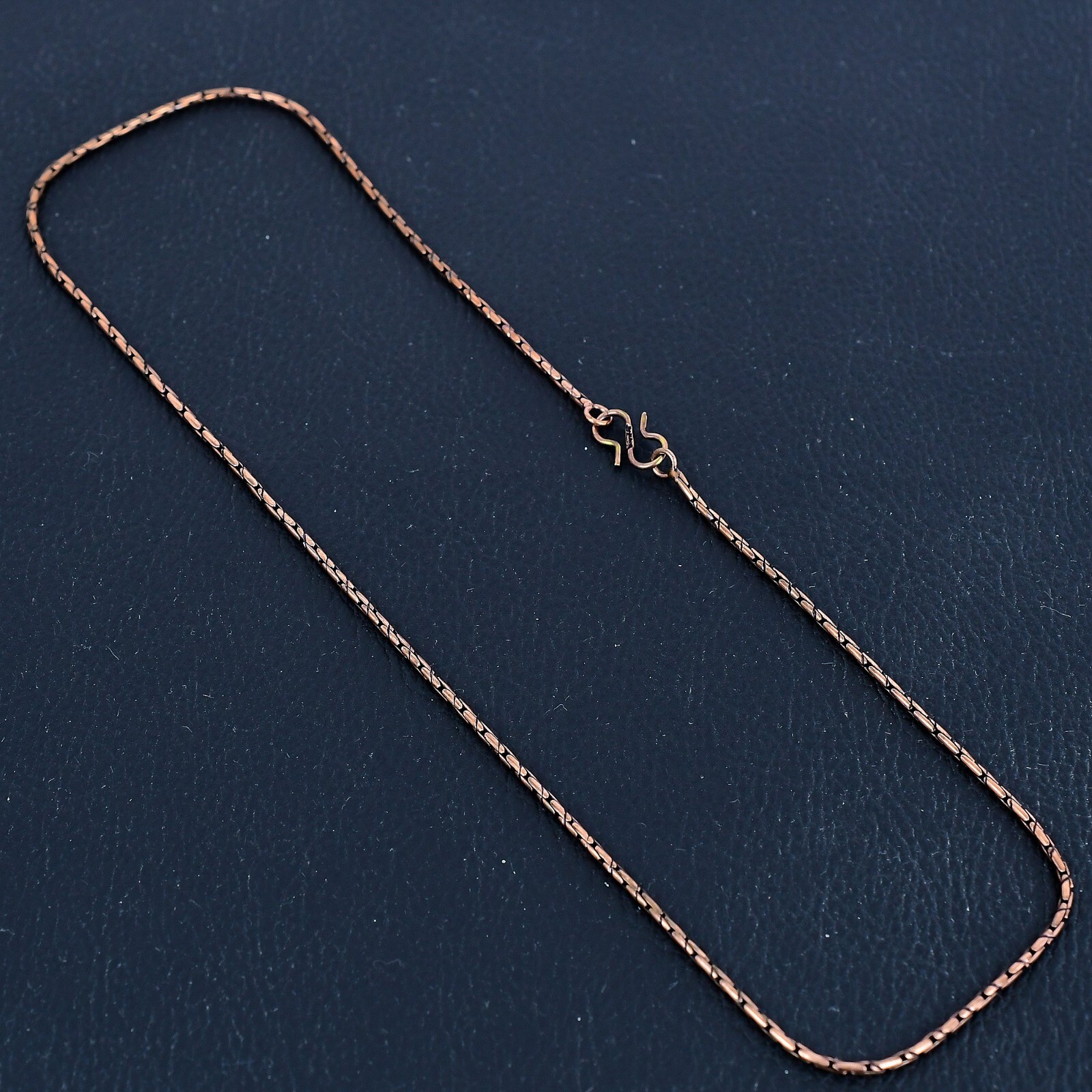 100% Oxidized Solid Copper Wheat Chain For Necklace Jewelry For Birthday Gift C5