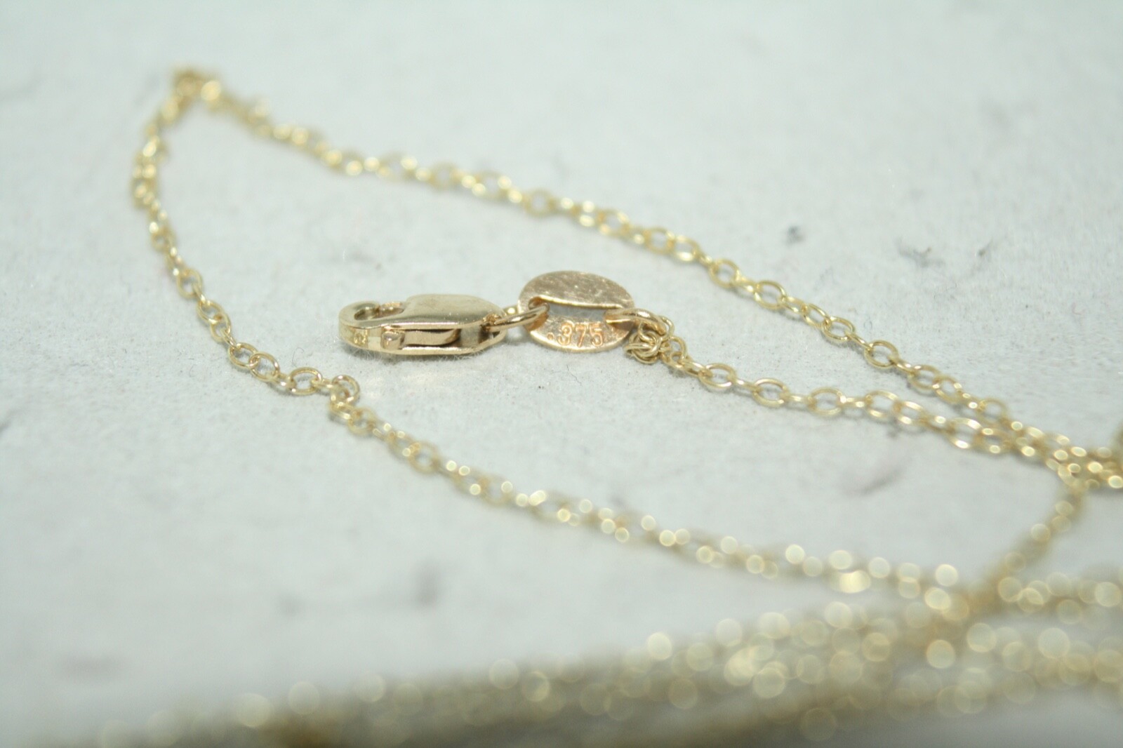 100% BRAND NEW 9K Solid Yellow Gold 1.2mm Link Necklace Chain 70cm Lobster Clasp
