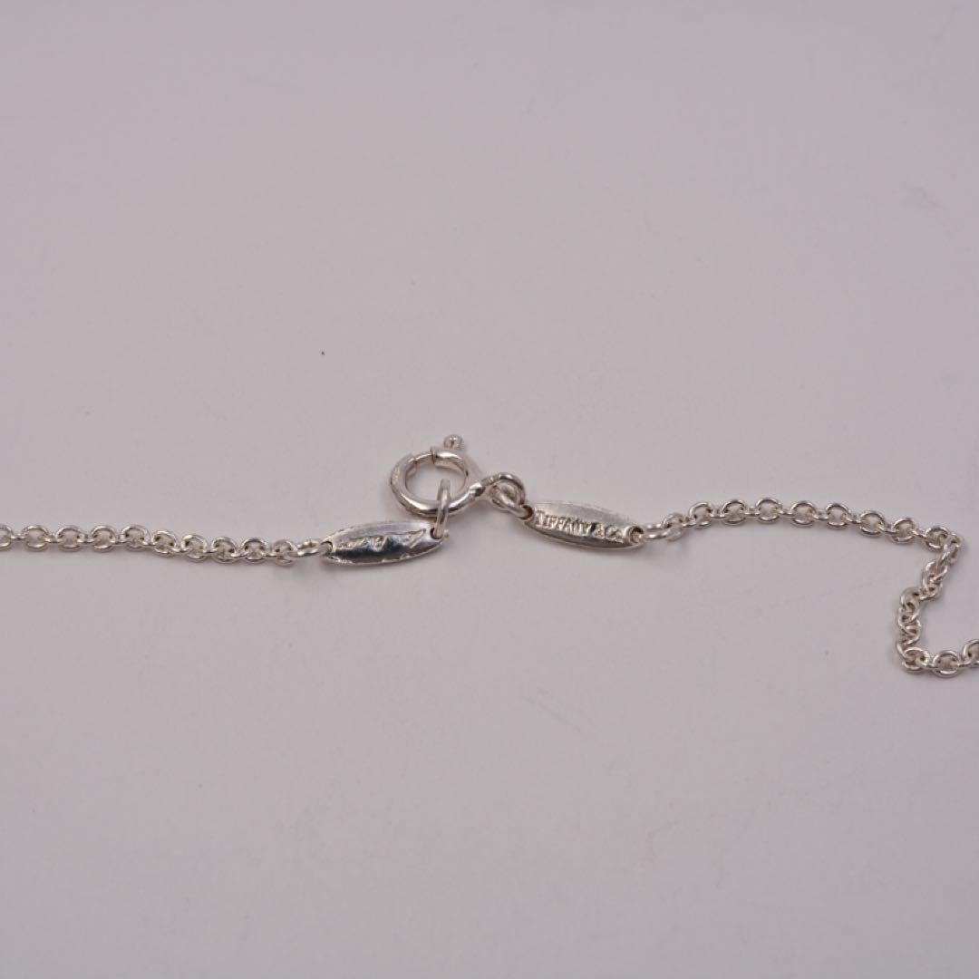 Tiffany & Co. Open Heart Necklace Silver 925 Women Used B Open Heart Design