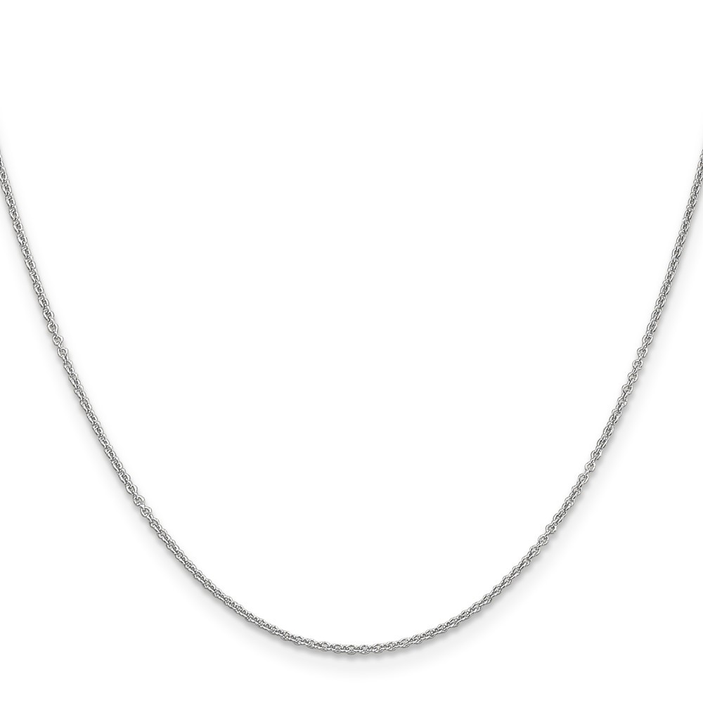 10k White Gold 1.2mm Cable Chain Necklace 22″ 1.9g