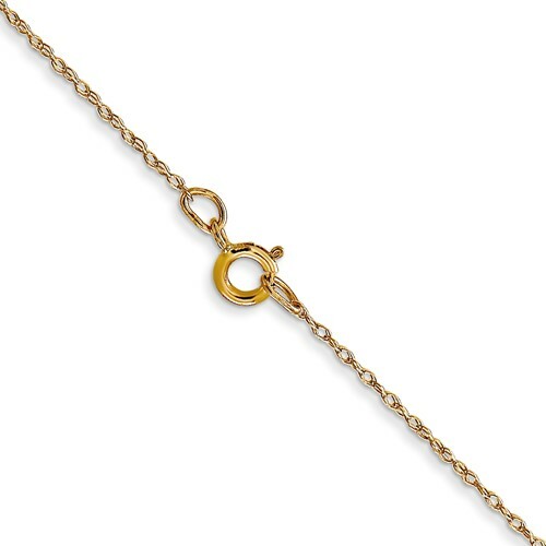 14 Karat Yellow Gold Genuine 6 x 4mm Oval Emerald Pendant (Available w/ Chain)