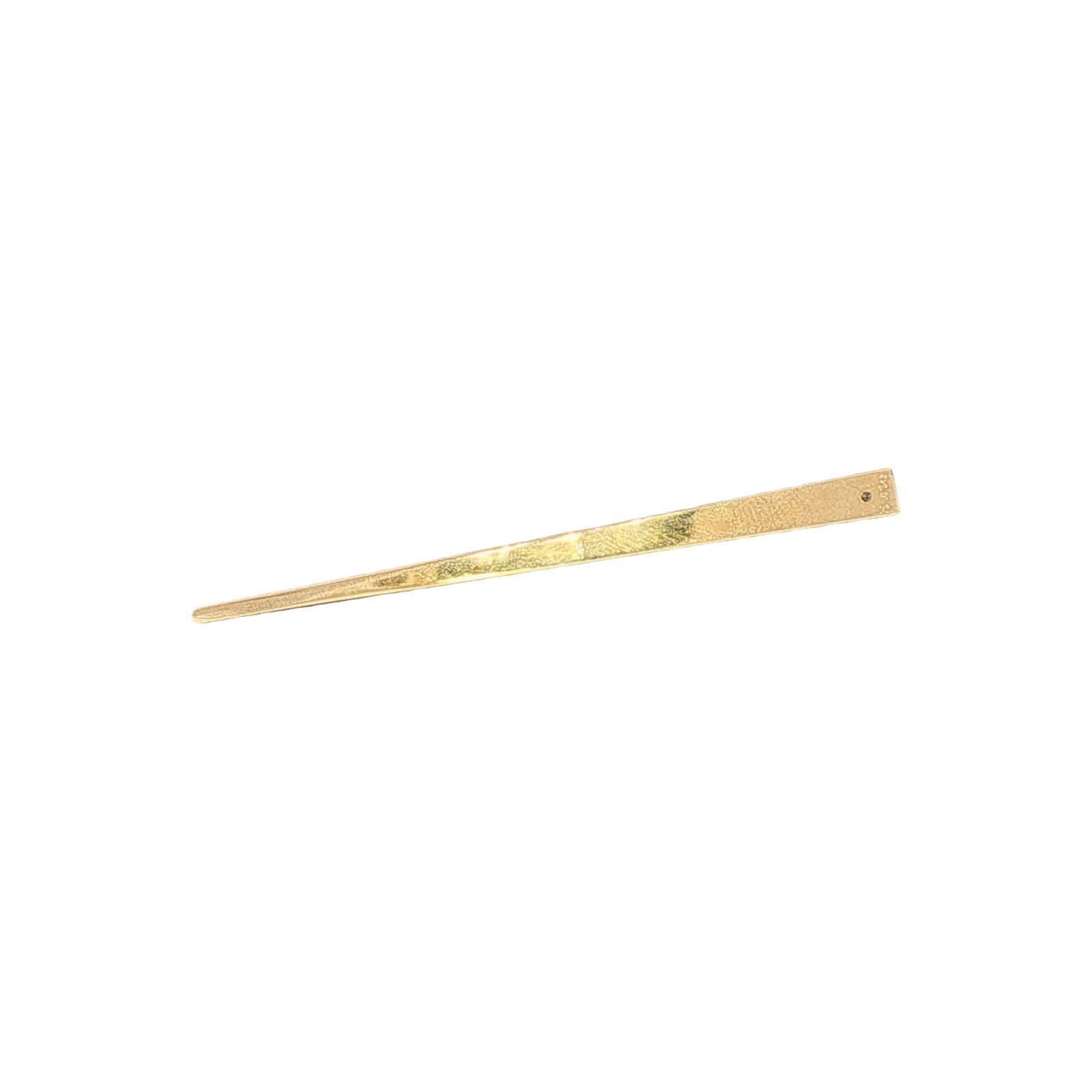 13/14KY Gold Toothpick with Diamond Accent .01 cttw