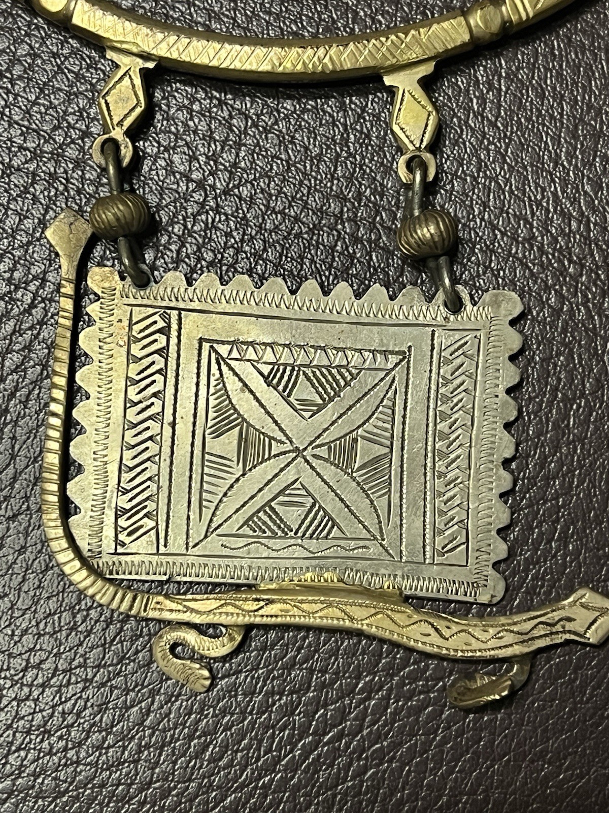 Modernist Choker Necklace Artisan Tribal Egyptian Serpent Revival Unbranded