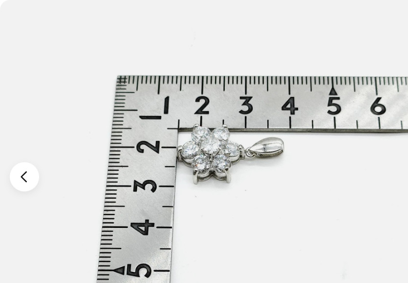 Elegant Platinum Pt900 Diamond Flower Cluster Pendant | 2.01ct Natural Diamonds