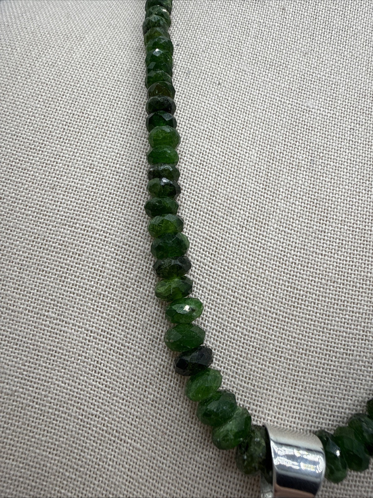Jay King Natural Russian Chrome Diopside Sterling Silver Necklace & Pendant NWT