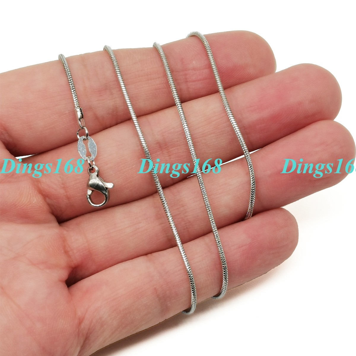 Genuine 925 Sterling Silver HypoAllergenic 16inch 2mm Wide Snake Chain Necklace