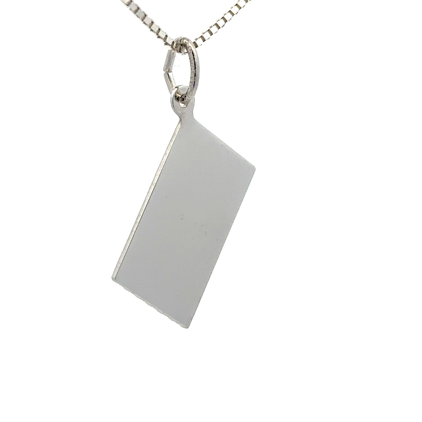 Sterling Silver United States Flag Pendant/Charm (1/2 x 3/4 Inch)