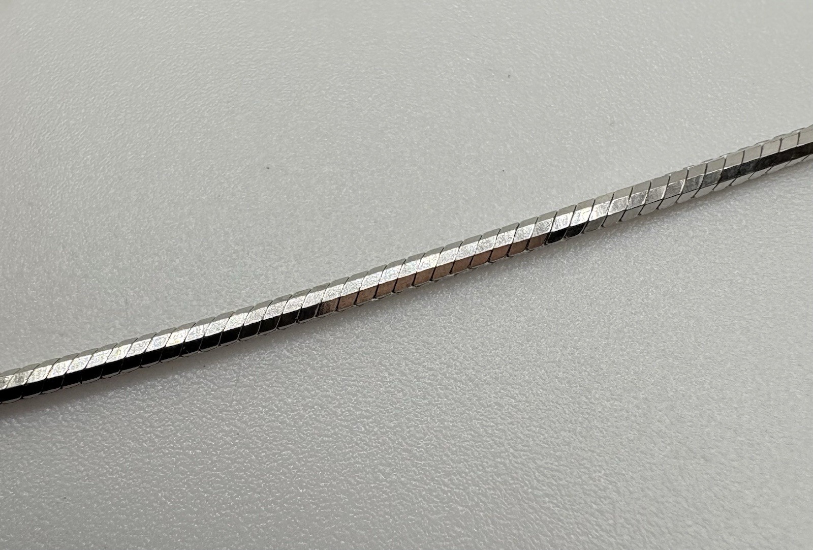 Anklet Sterling Silver Snake Chain 10” Diamond Cut 925 Italy 2.25g Bracelet