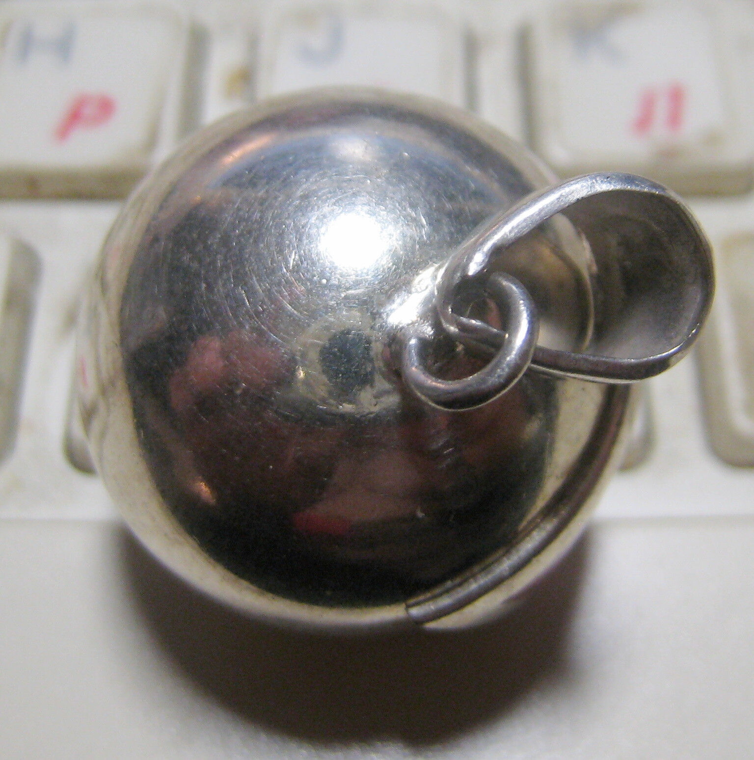 Pendant Fine Silver .925 with Stone 15g Very Good