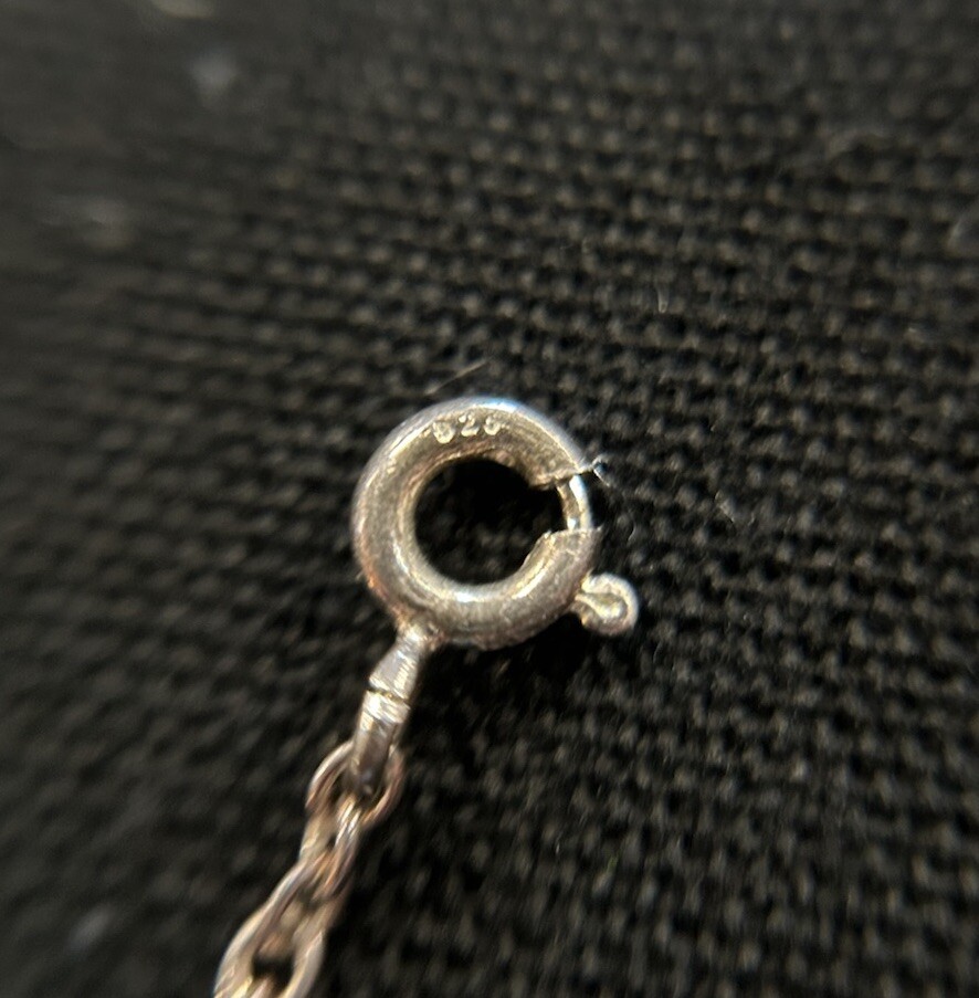 925 Sterling Silver 16in Cable Chain Necklace With Spring Ring Clasp