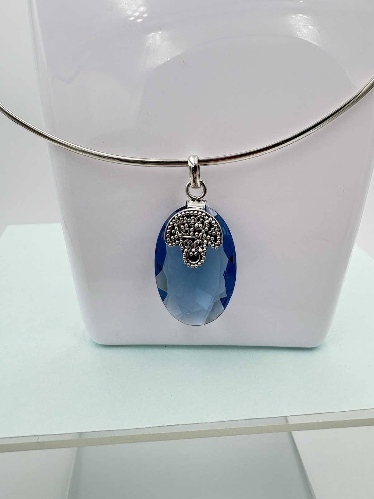 925 Solid Sterling Silver 24CT Genuine Tanzanite Gemstone Pendant – Pendant Only