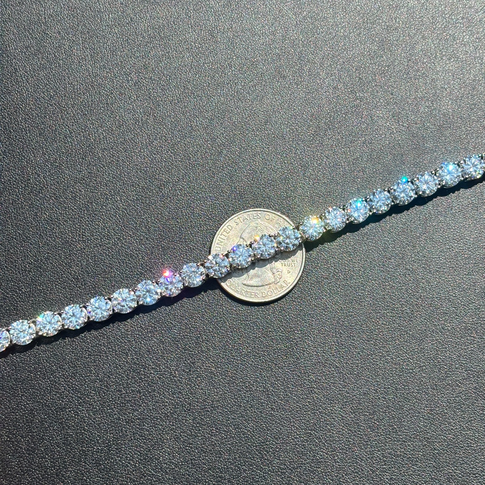 6mm Tennis Bracelet – Moissanite Or CZ – 925 Silver or 14k Gold/Rose Vermeil