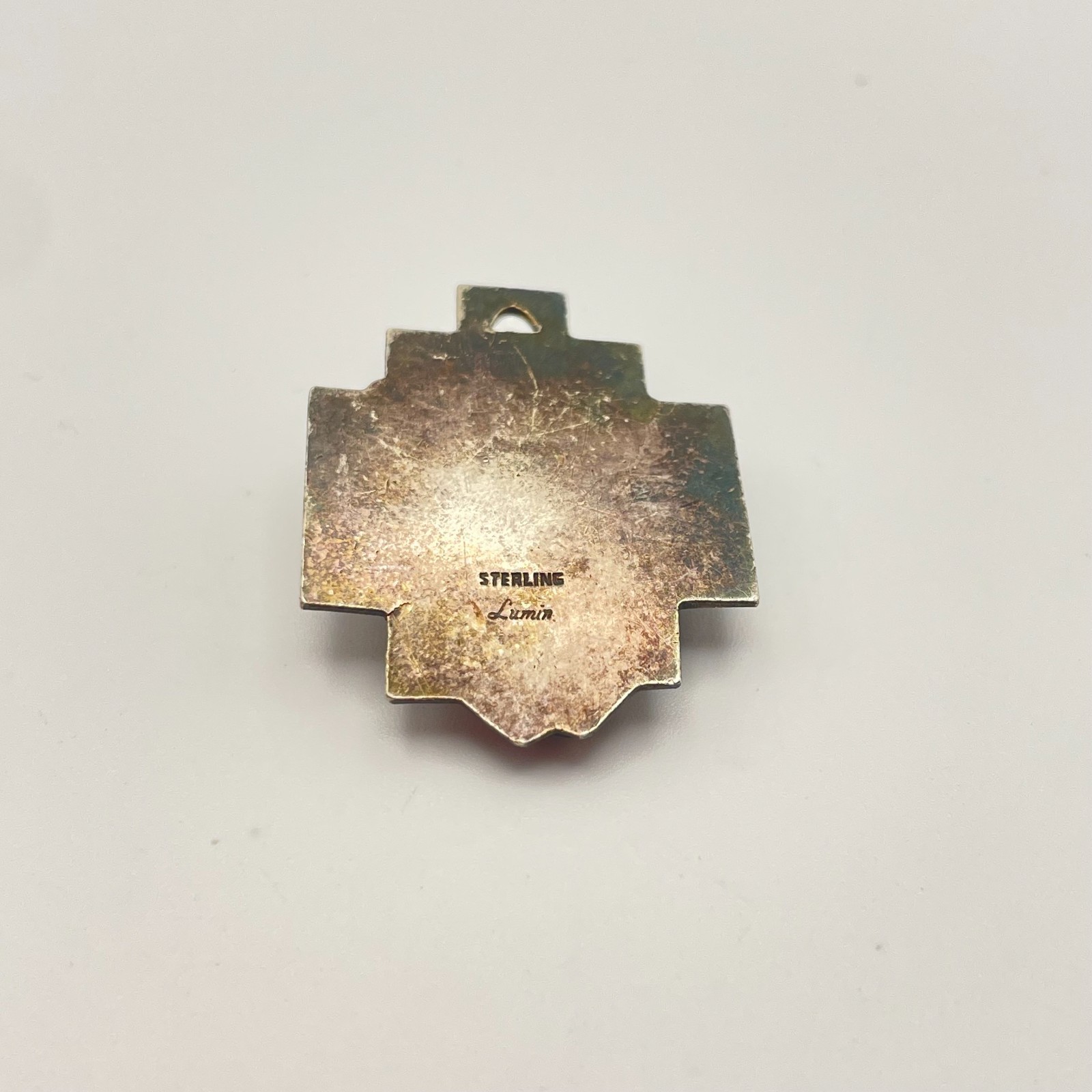 LUMIN STERLING SILVER “JESUS” PENDANT – Slightly Dented as shown in pictures