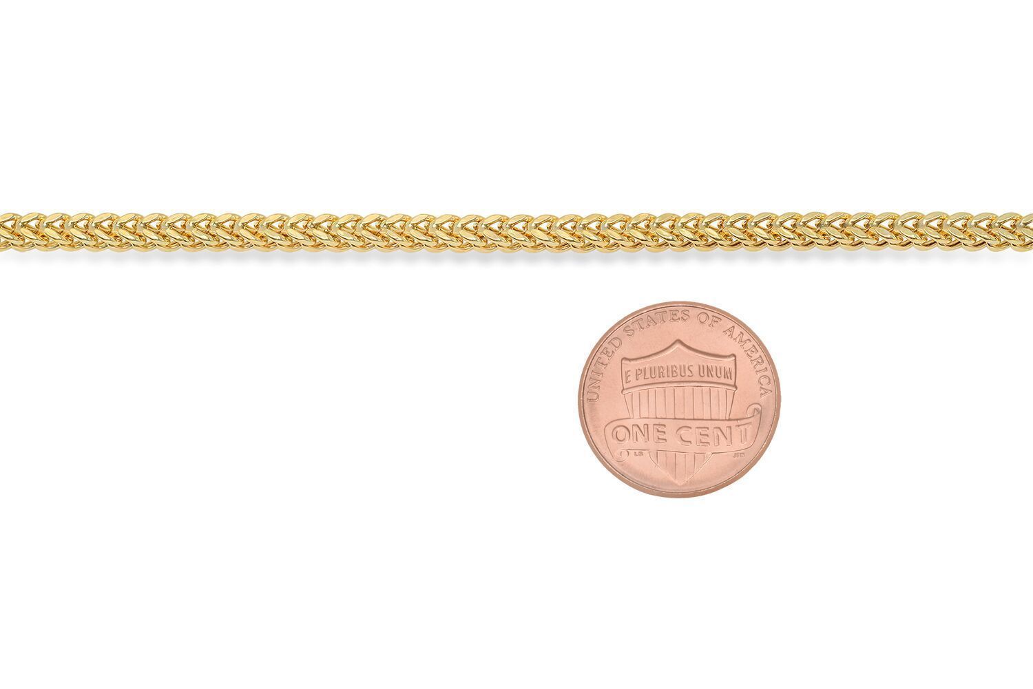 Brand New 10k Yellow Gold Franco Chain Necklace 1.5mm-6mm Sz 16″-40″ Hollow