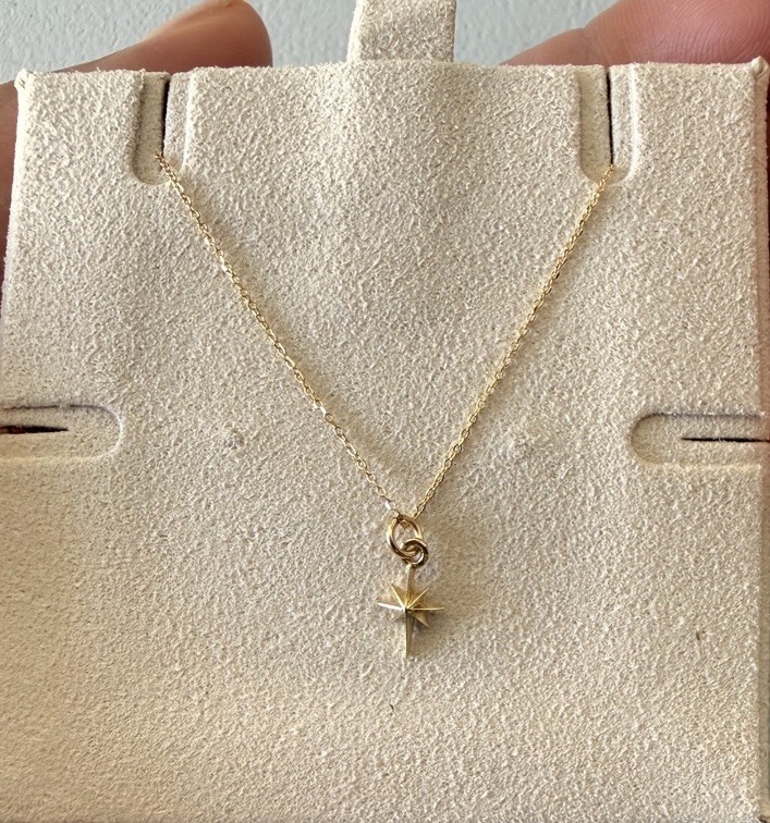 At Present Talon Yellow Gold 14k Necklace New In Box