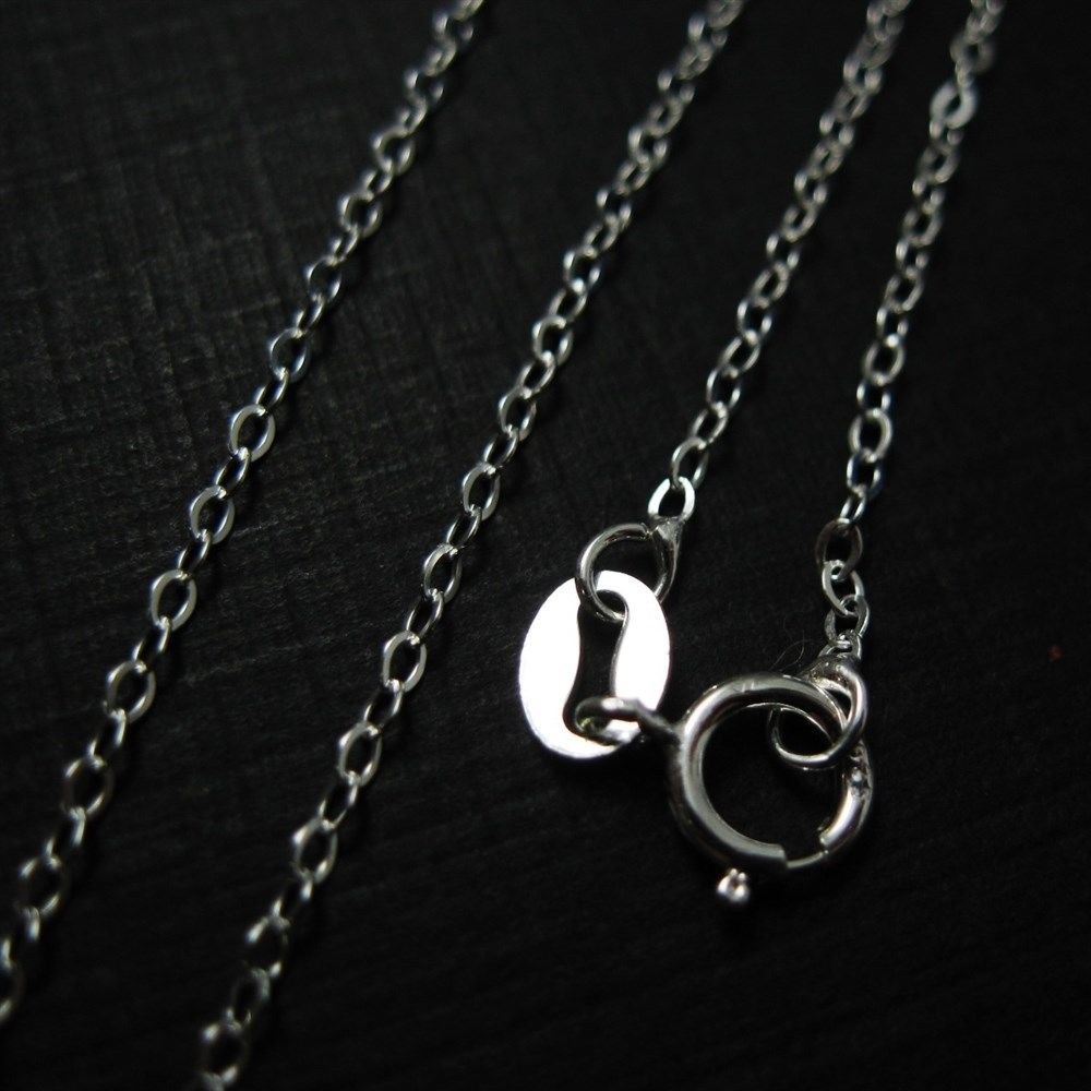 925 Sterling Silver Chain-Cable Flat Oval- Fine Silver Chain- All Sizes