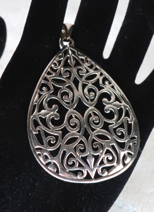 Large Charleston Southern Gates Original Encore Pendant Sterling Silver 60mm