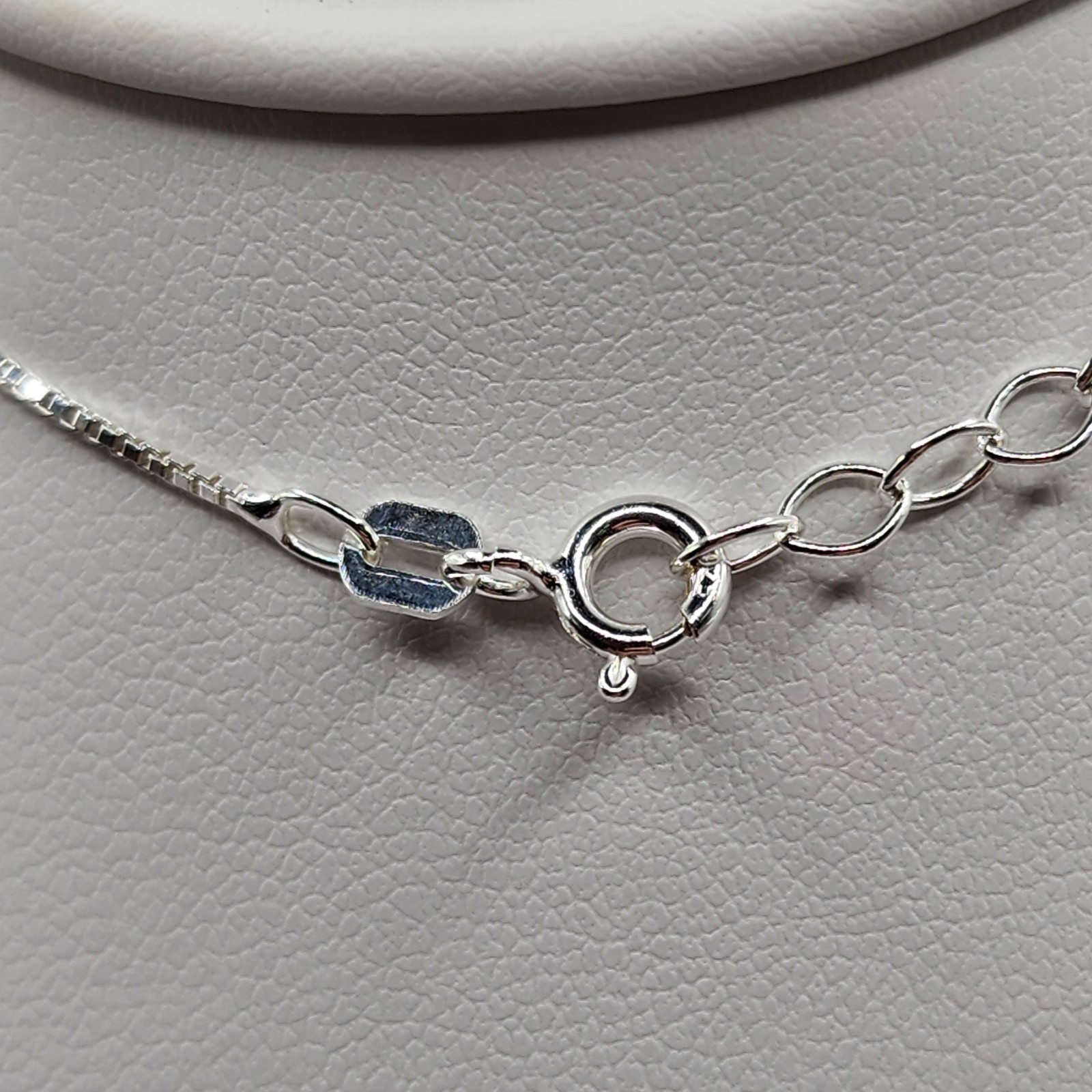 925 NEW Sterling Silver Box Chain- Box 15″ with 16″+ 2″ Extension .50mm Width