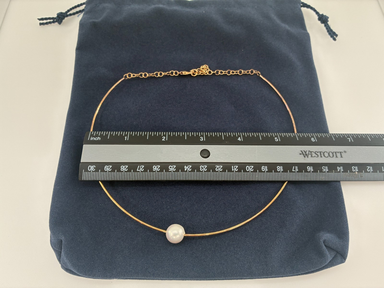 Honora Omega Necklace With Sliding Cultured Ming Pearl Sterling Silver Italy 925