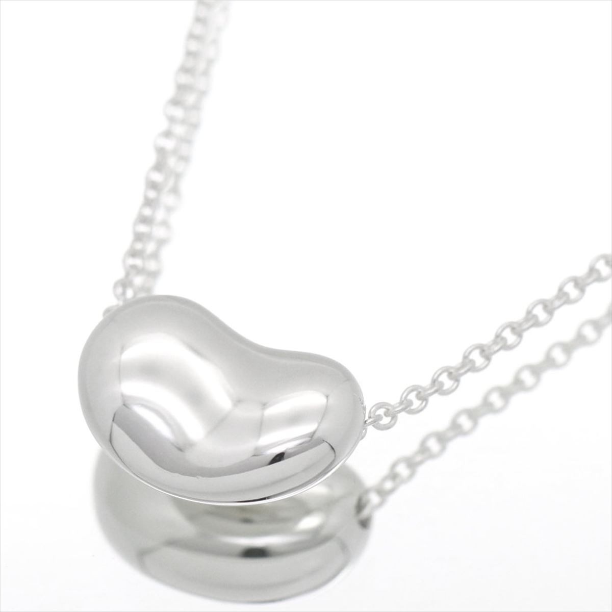Tiffany & Co. Bean Pendant Sterling Silver 925 Elsa Peretti 40cm 16” Necklace