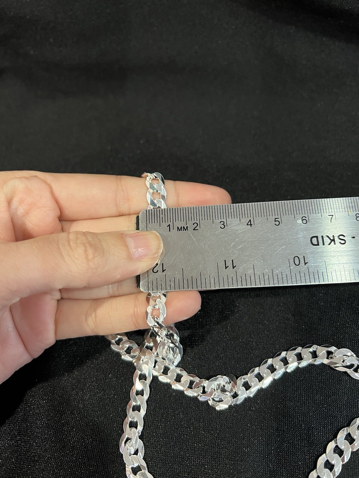 without packaging 925 Sterling Silver Mens Womens Curb Cuban Link Chain G2U