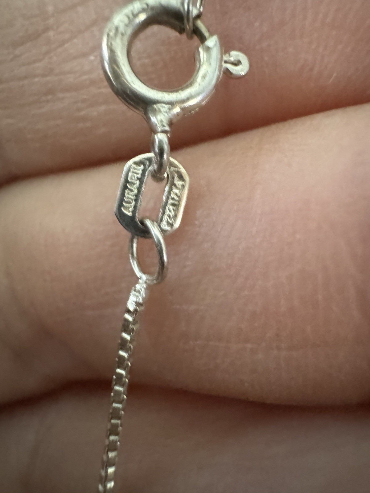 unbranded 925 tourquoise pendant and 925 chain dainty boho 18″