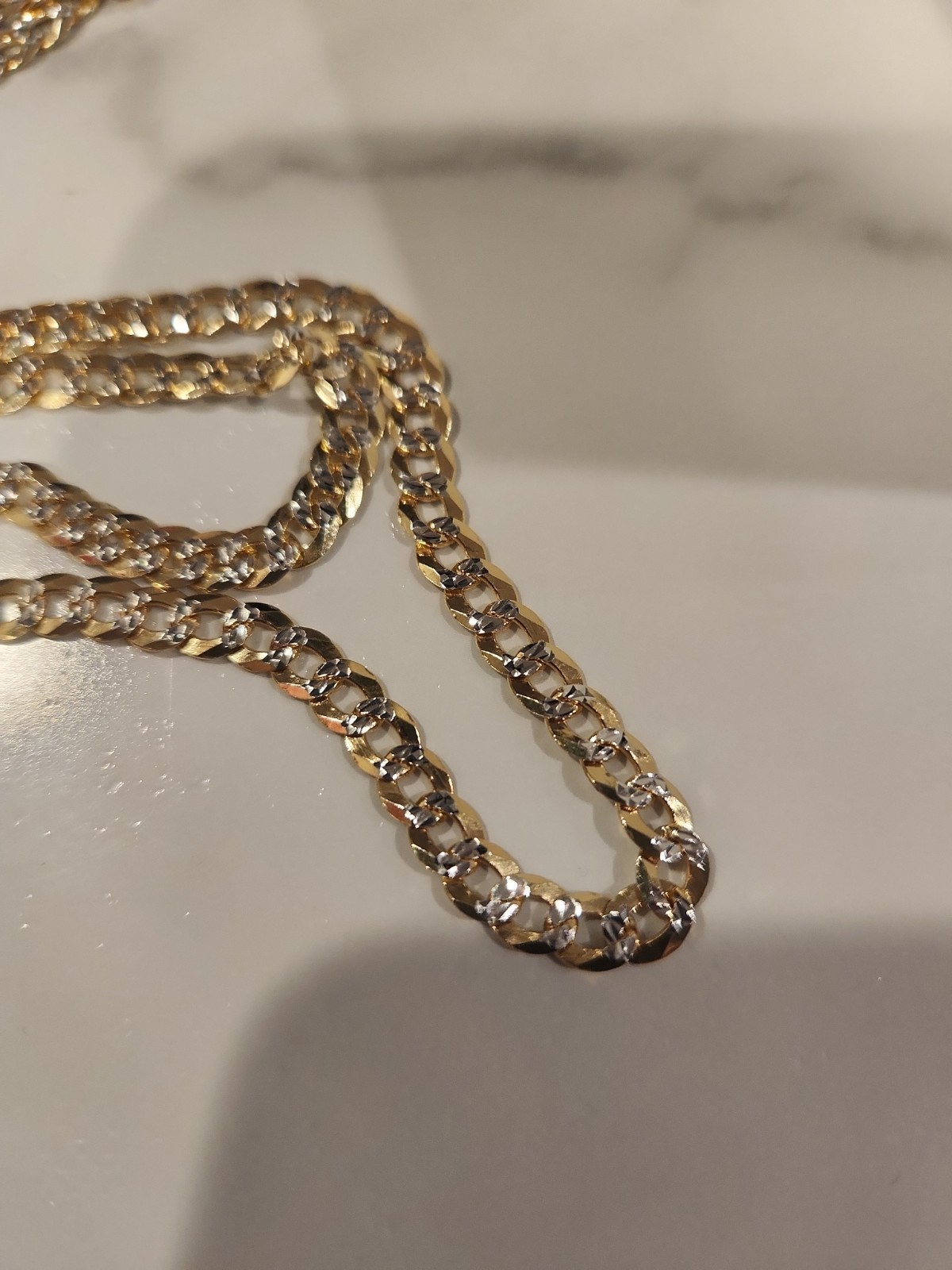 4mm 18 Grams 26″ Diamond Cut Cuban Necklace. Solid 925 Made in Italy 🇮🇹