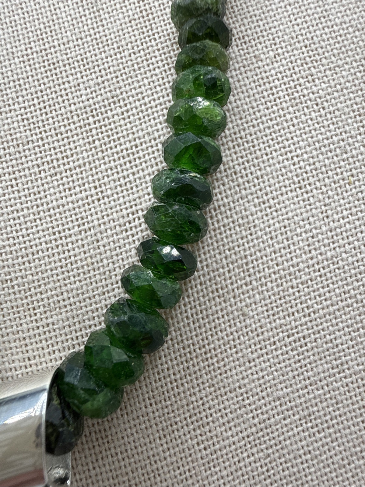 Jay King Natural Russian Chrome Diopside Sterling Silver Necklace & Pendant NWT