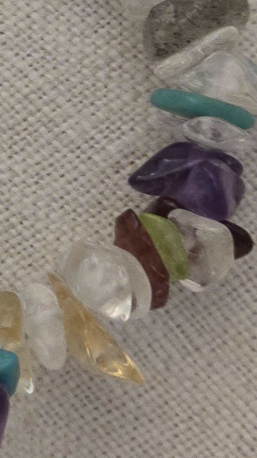 925 SI INDIA SEMIPRECIOUS MULTICOLORED GEMSTONE NECLACE 1980s/90s