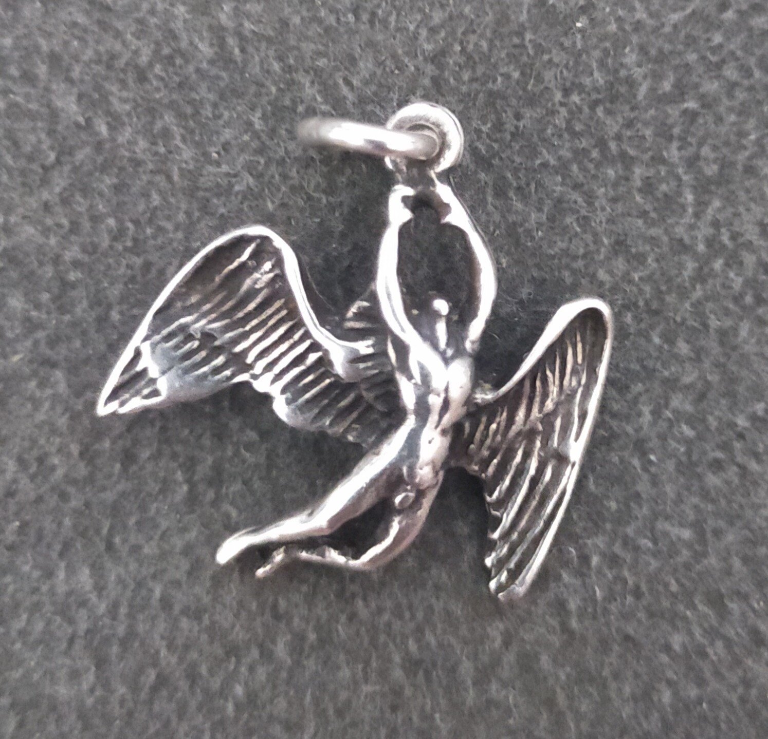 LED Zeppelin Angel Logo Pendant Sterling Silver 925 Handcrafted