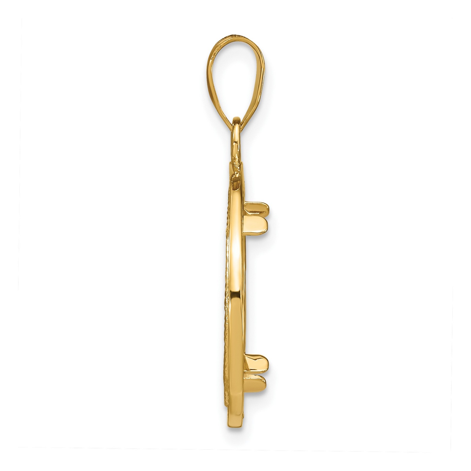 American Eagle Platinum Bezel 1/10 oz $10 14k Yellow Gold Pendant