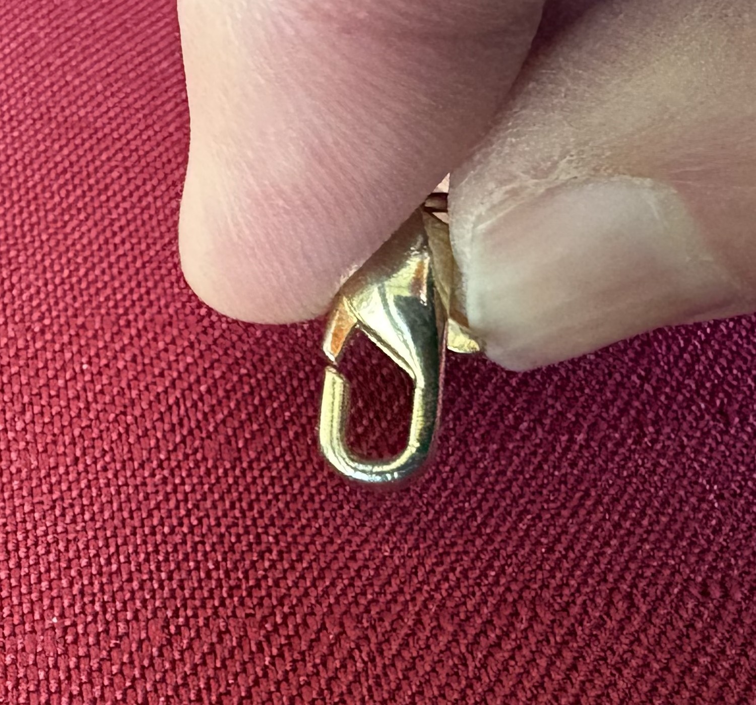 Estate 14K Yellow Gold Herringbone Necklace 18 Inch 15g Heavy Fluid Chain