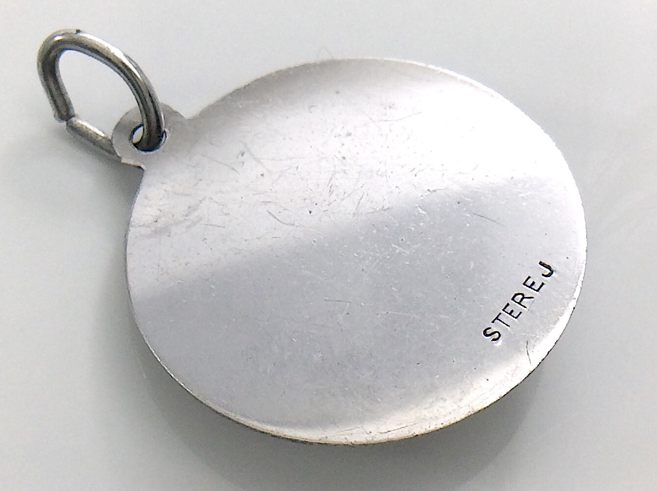Gift To Mother Mom Flower Sterling Silver Pendant Charm 2.2g 0.75in I968