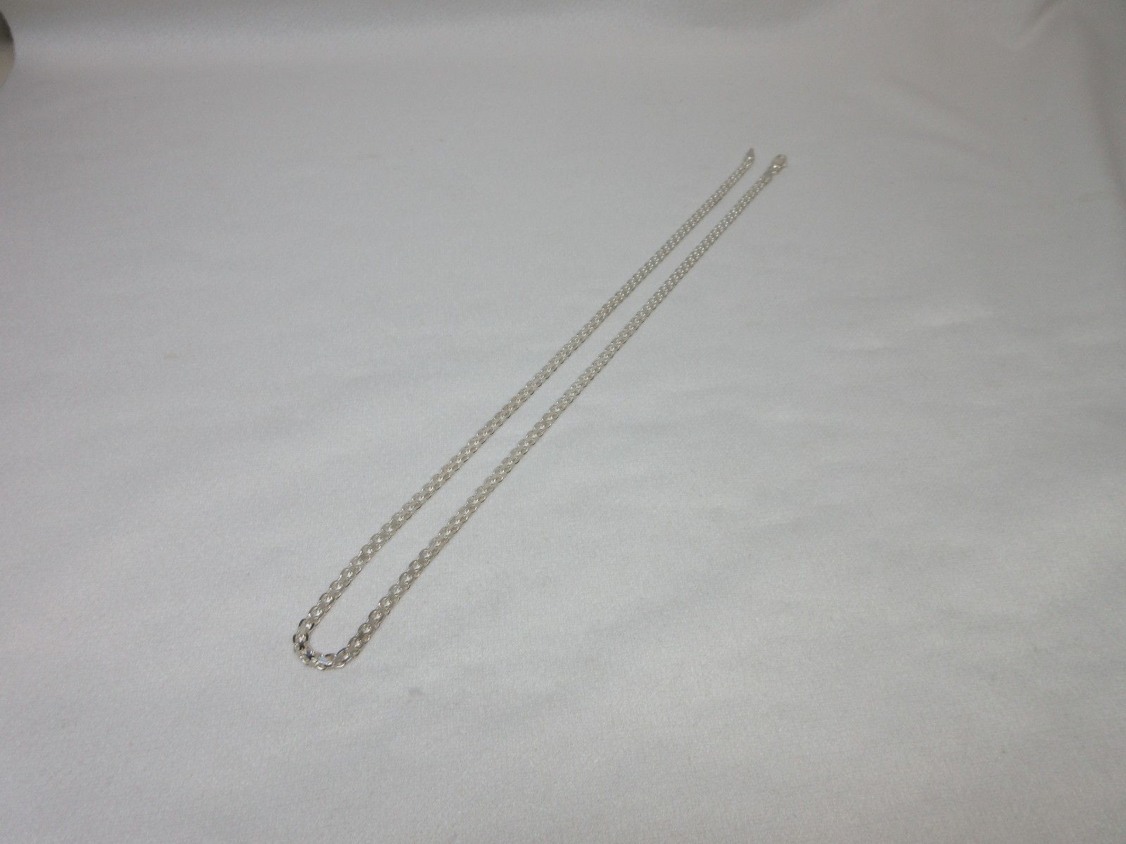 STERLING SILVER NECKLACE LINK CHAIN 925 ITALY 18.25 INCH ITEM #7