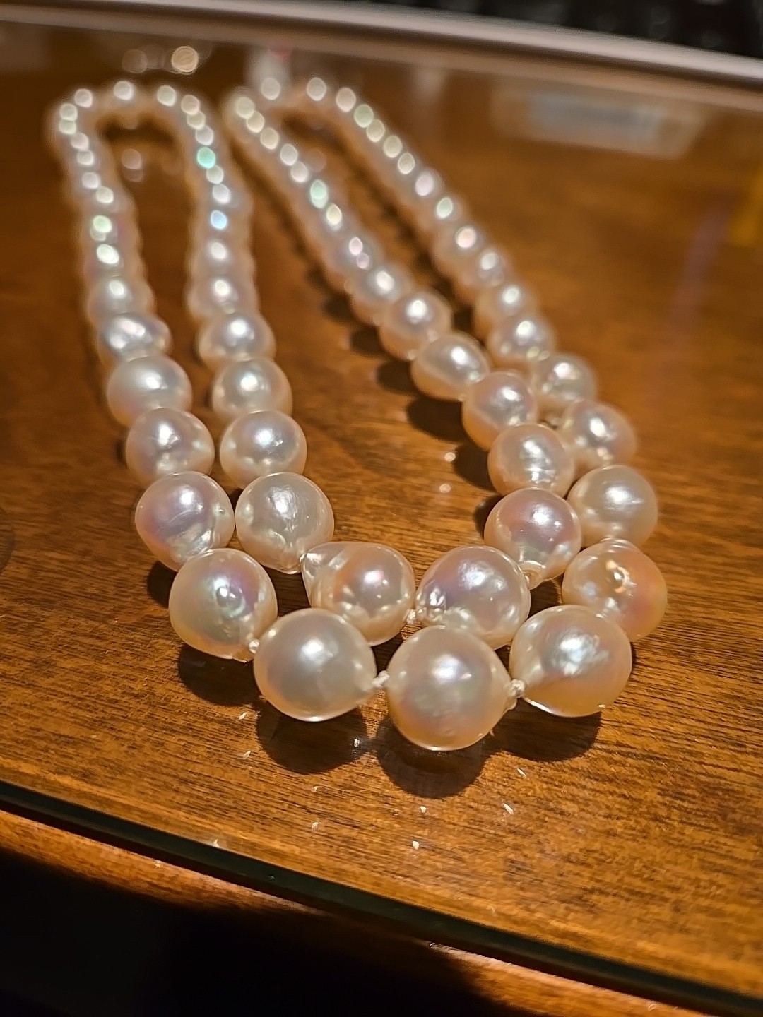 Akoya Pearl Strand Necklace 6.5–7.5mm High Luster No Clasp Continuous 14 Inches