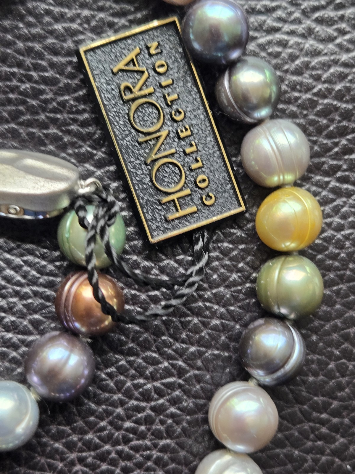 Honora Baroque Multicolor Pearl Necklace and Earrings Set QVC New In Box , Pouch