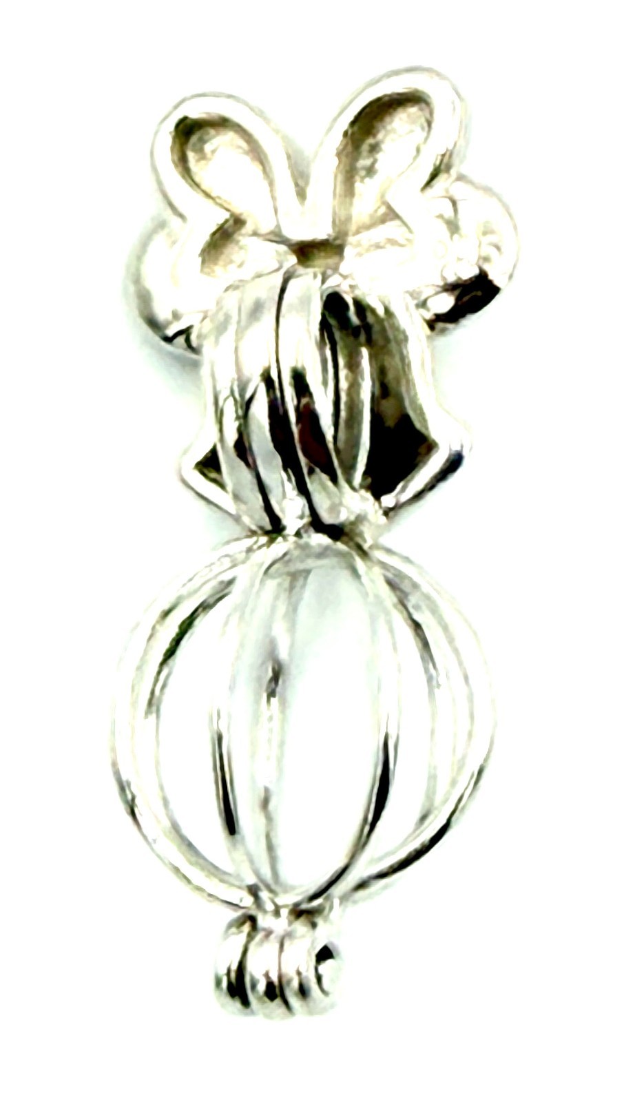 Sterling Silver Pearl Cage Pendant for Necklace Bracelet Nature Animals Insects