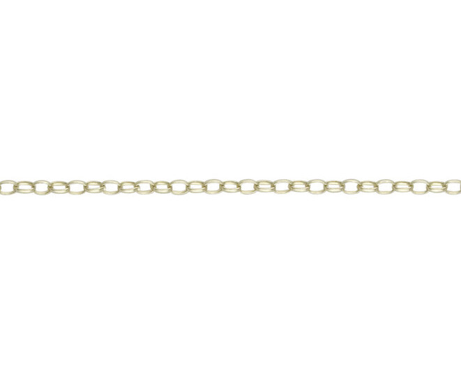 9ct Yellow Gold 2mm Oval Belcher Chain 28″ / 70cm Neck Chain (GMIN)