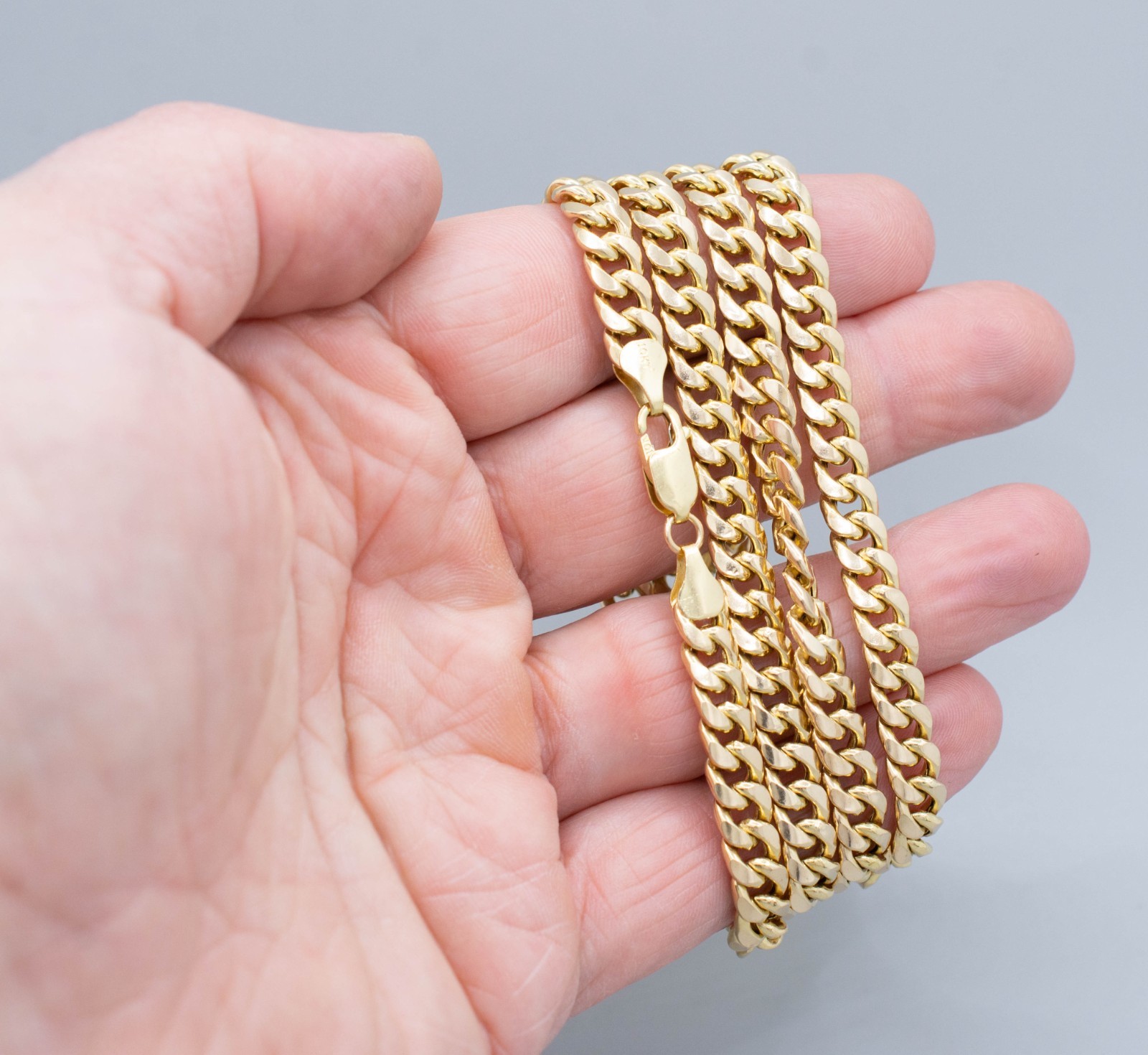(MA5) 10K Yellow Gold 30″ Cuban Chain Necklace 31.5 Grams 7 mm