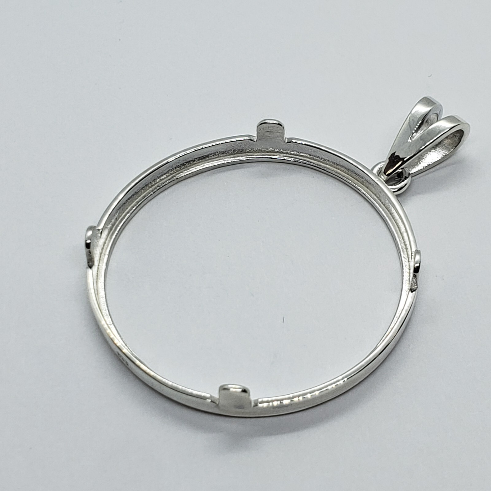 925 Sterling Silver Mexican 1 Peso Bezel 34 mm Coins Prong Back Round Edge