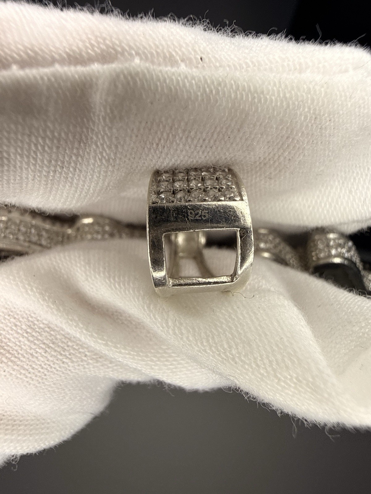 925 Sterling Silver Custom Name Pendant Iced Out CZ Hip Hop Large Charm