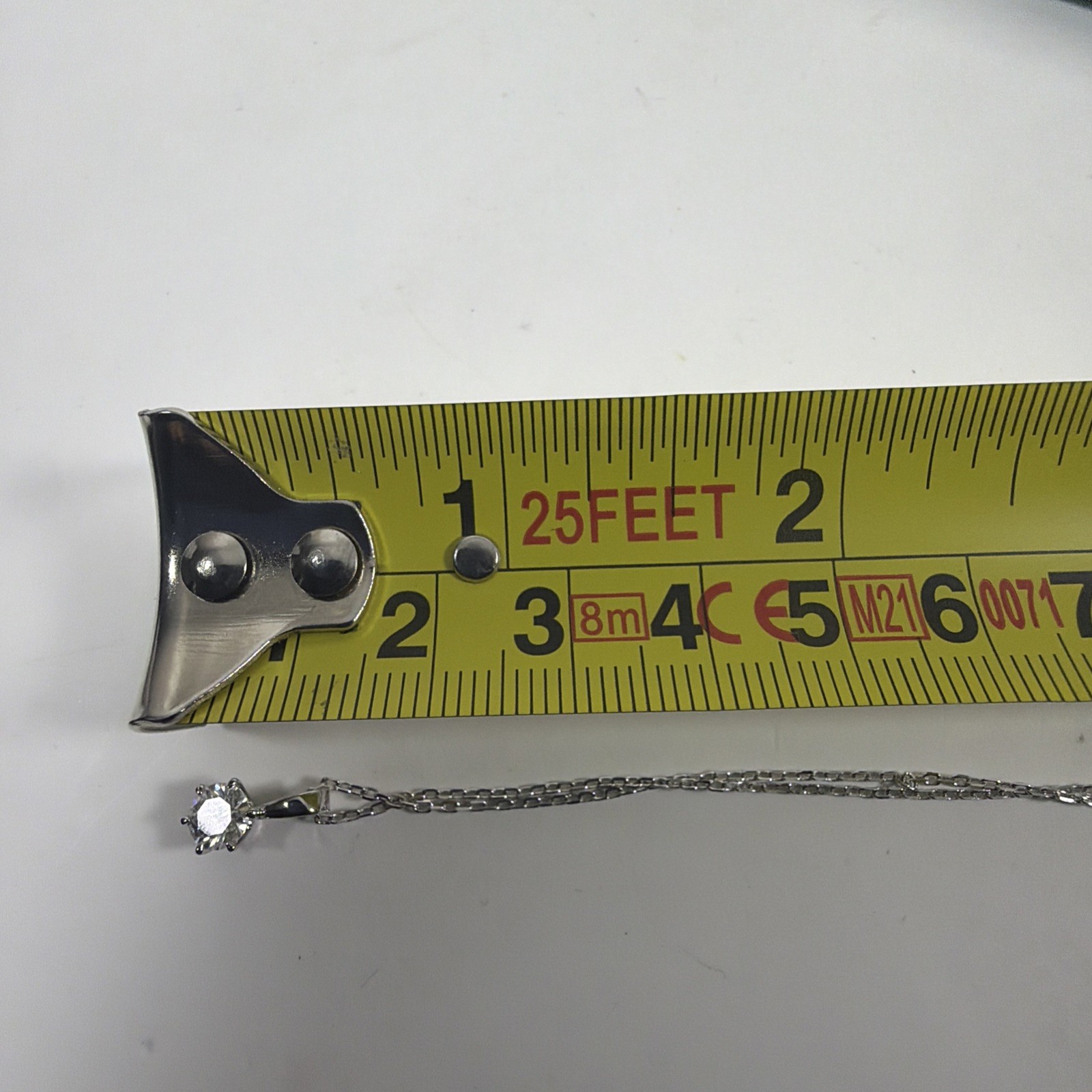 KRKC .5CT Moissanite .925 Sterling Necklace w/ GRA Report