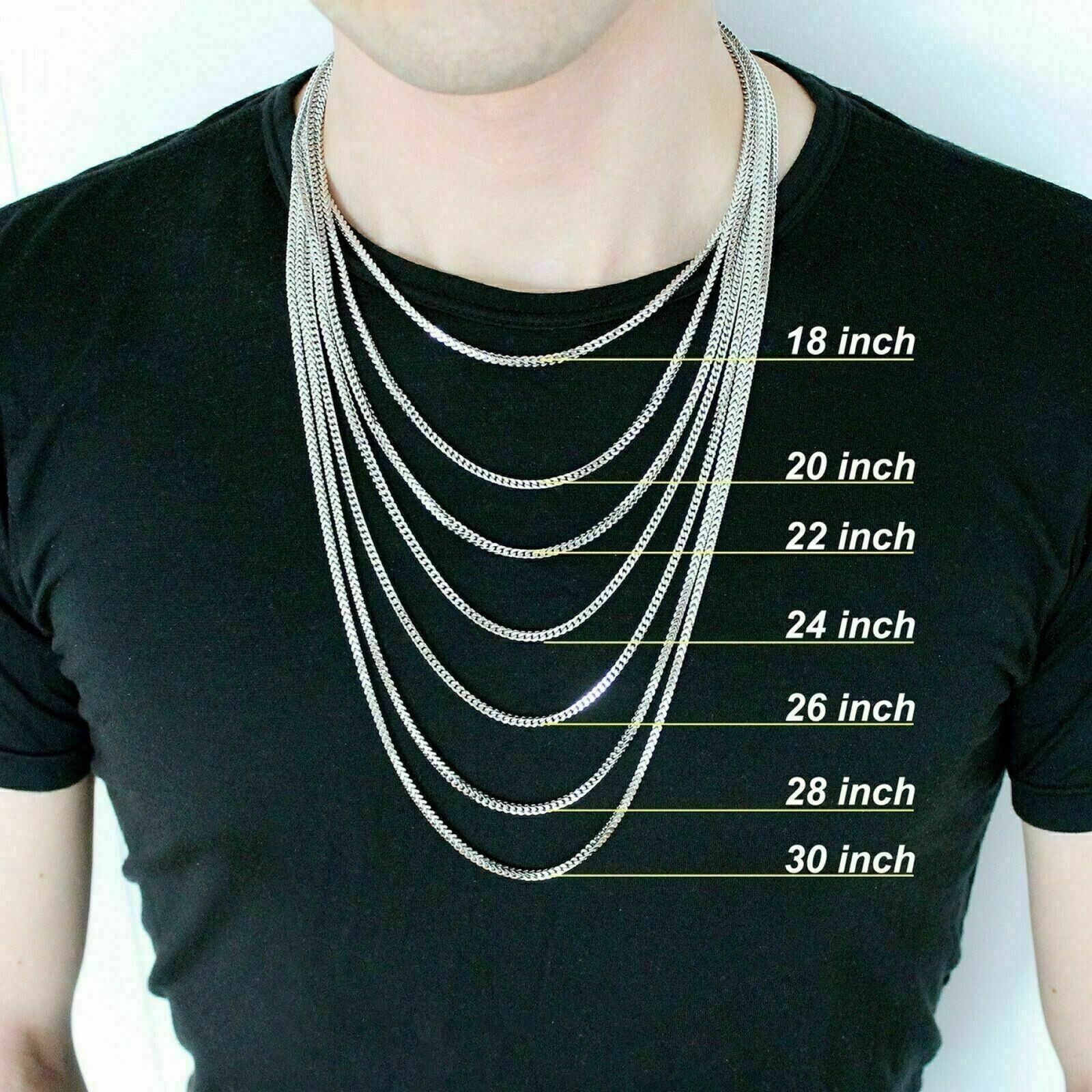 14K Yellow Gold Plated 925 Silver 1.5mm-6.5mm LaserRope Chain Necklace 16″- 30″