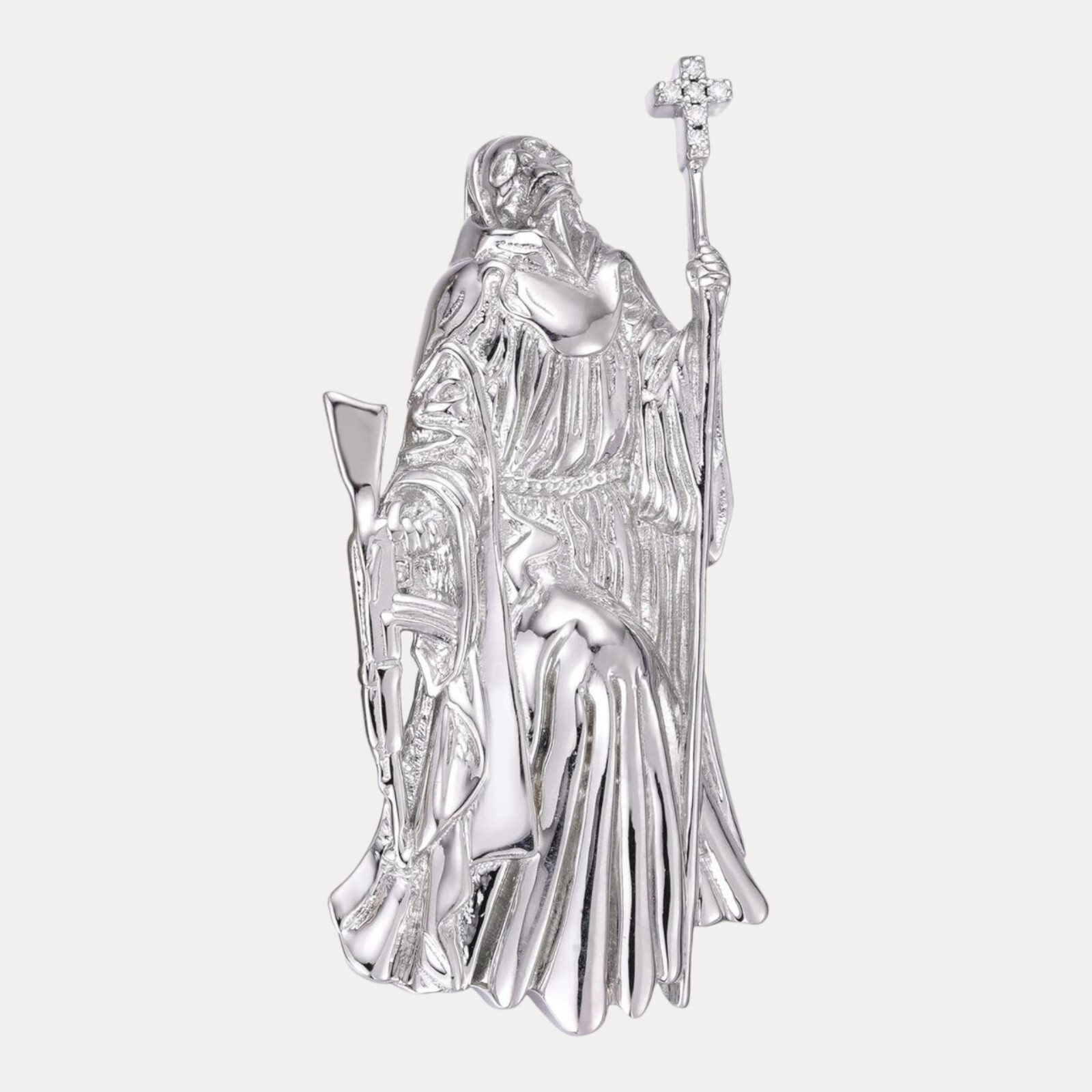 Grim Reaper Pendant – 925 Sterling Silver or 14k Gold Vermeil or Rose Vermeil