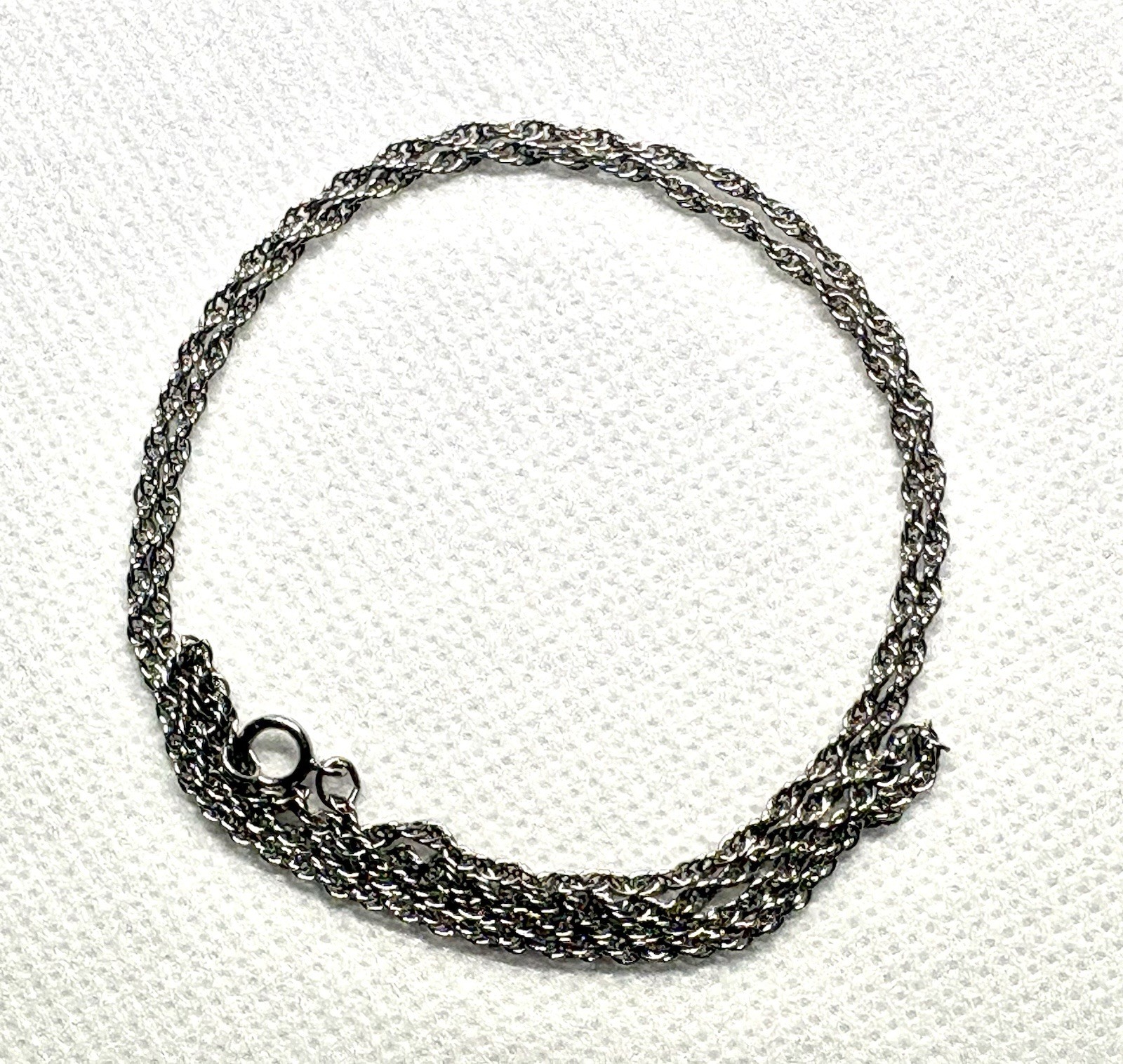 K62 – Twisted Rope Cable Chain 925 Sterling Silver 19” Necklace 2mm 3.10g