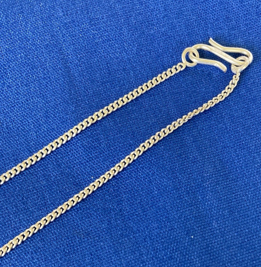 Pendant Necklace Sterling Silver with Black Stones Made in India New