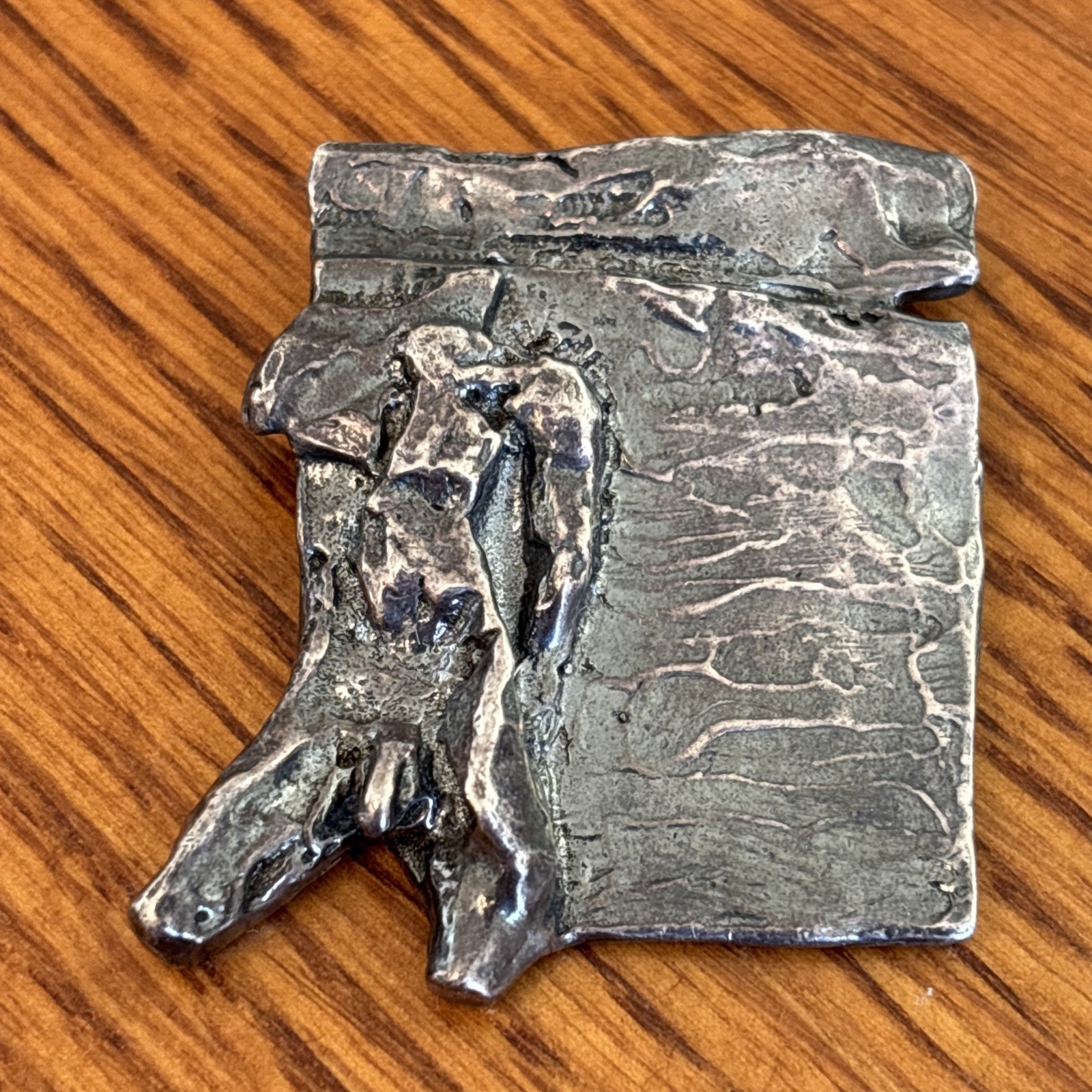 Jolanta Pawlak Fine Art Sterling Silver Pendant Abstract Male Figural 23g Q3