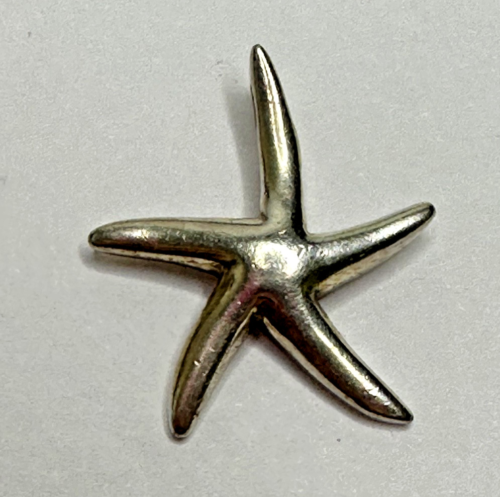 Sterling Silver Starfish Charm 925 Pendant Sea Life Beach nautical