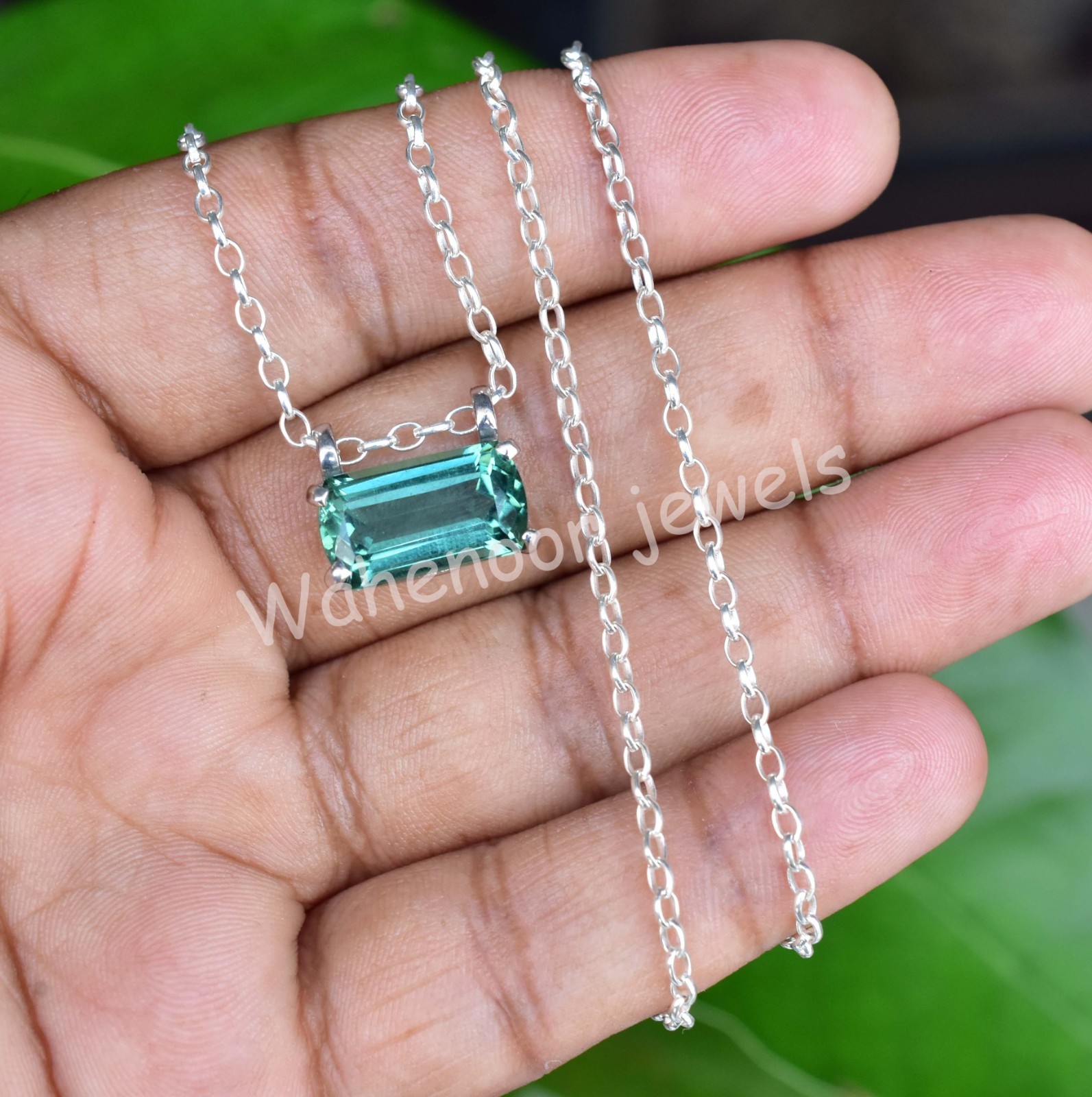 Rare 5.50 Ct Natural Paraiba Tourmaline 925 Sterling Silver Pendant Certified